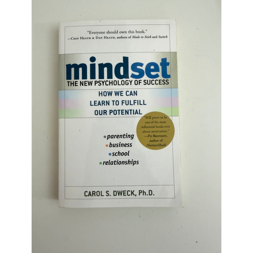 Mindset The New Psychology of Success Carol S Dweck Paperback Psychology Book